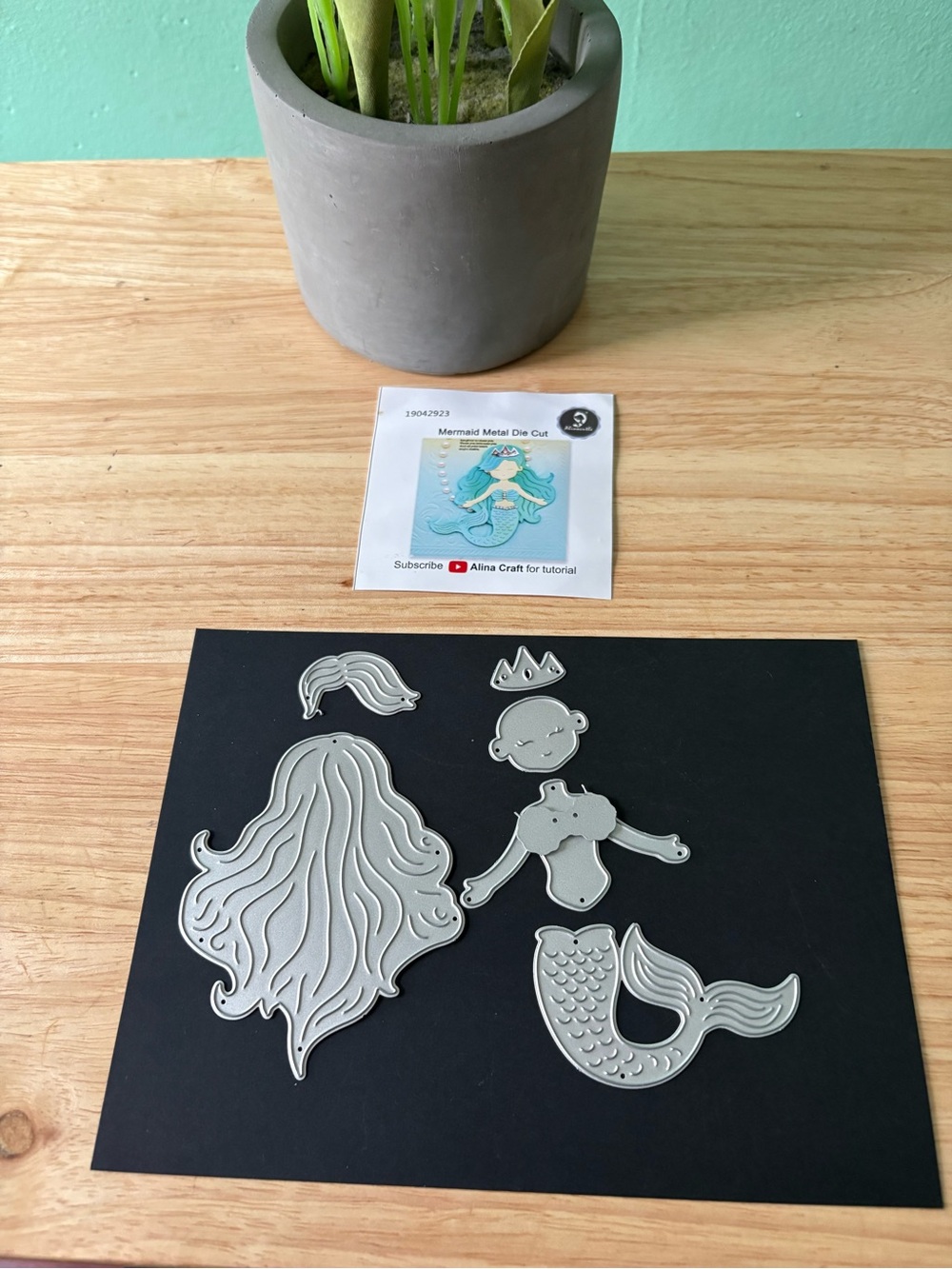 Mermaid Metal Die Cut Set - Silver